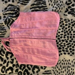 Pink corset top